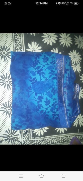 Solid fashion barfi saree uploaded by business on 3/22/2021