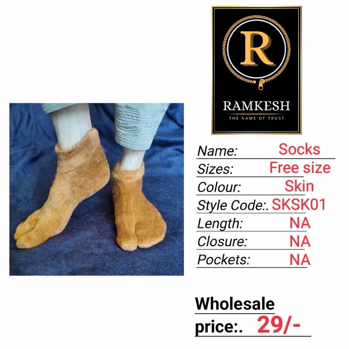 Winter fur socks uploaded by RAMKESH on 10/3/2023