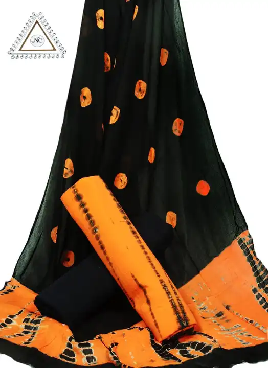 Cotton suit with chiffon dupatta  uploaded by The print house  on 10/3/2023