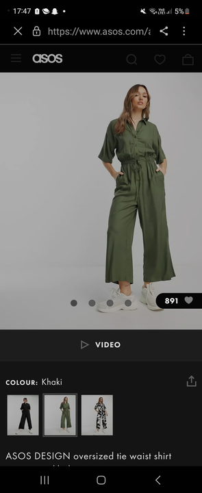 Asos khaki jumpsuit uploaded by P&A apparels  on 10/3/2023