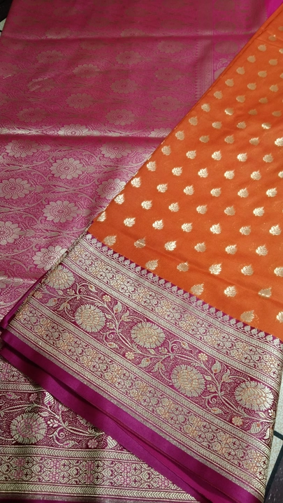 Katan silk sarees banarasi  uploaded by Suraj textile on 10/3/2023