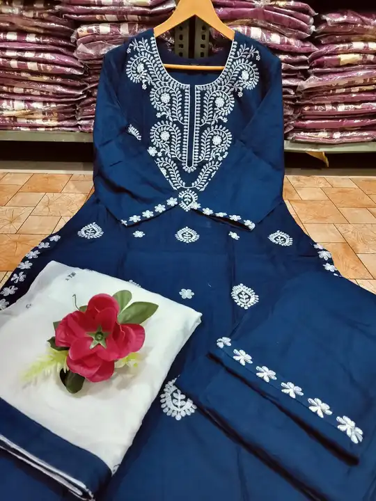 Product uploaded by Jaipuri wholesale gotta patti kurtis nd sarees on 10/3/2023