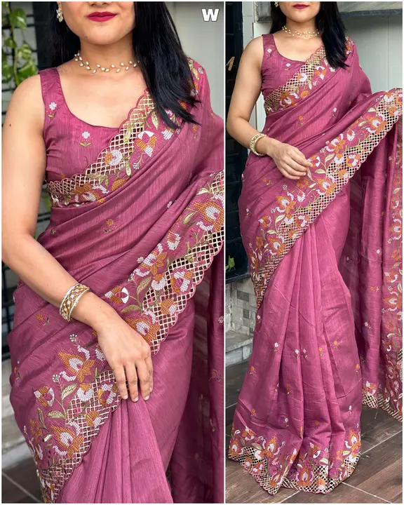 new cut work saree  uploaded by business on 10/3/2023