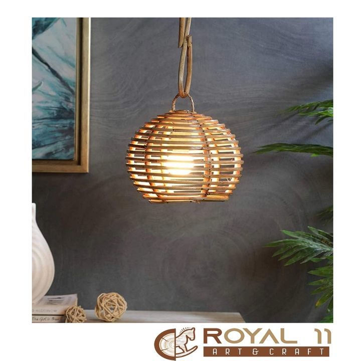Cane Hanging Lamp uploaded by Royal 11 Art & Craft on 3/22/2021