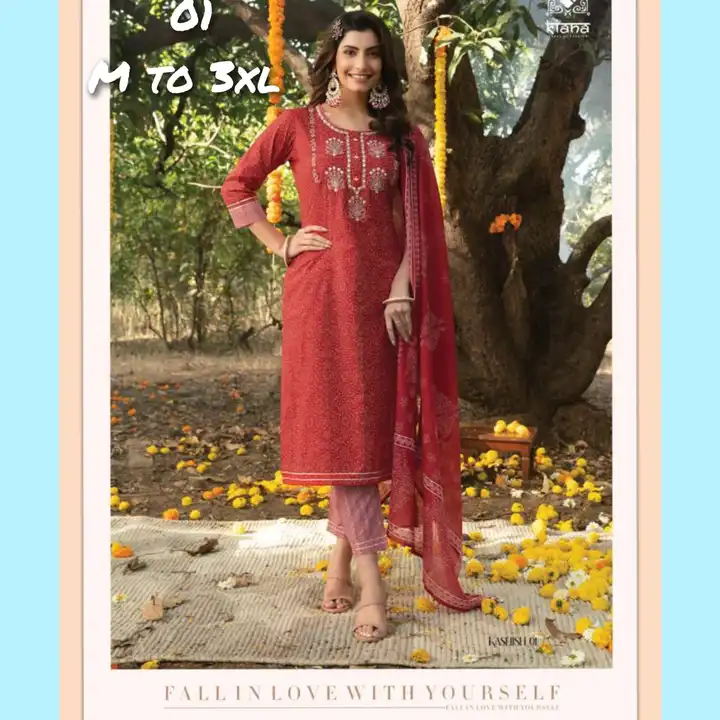 🪷 *Kiana* 🪷
*House of fashion*

Look stylish in Summer season ⛱️🌞 new 3 piece kurti set

Catalog  uploaded by business on 10/3/2023