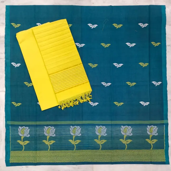 Pure handloom jacquard hand weaving pure cotton dress material
 uploaded by Shv Sh Handloom on 10/3/2023