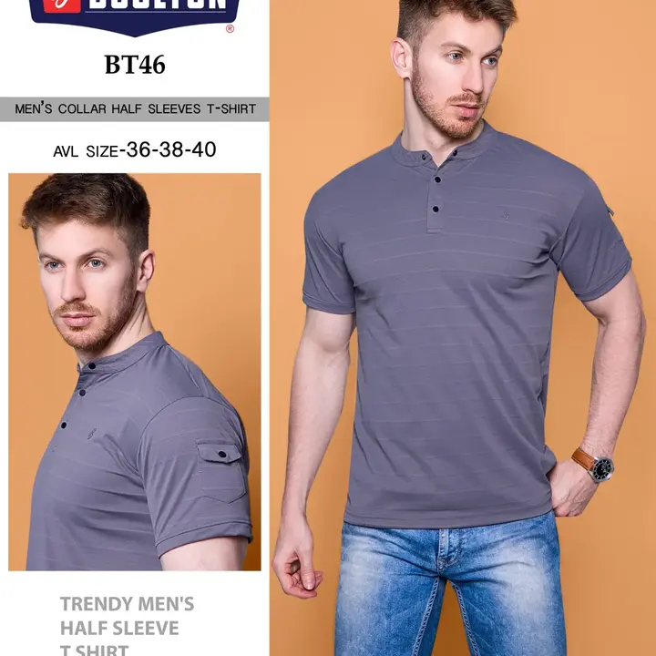 BT46
BOULTON 
STRIPES DRY FIT METTI 
MENS T SHIRT WITH side POCKETS 
190 GSM. 

36.38.40.   uploaded by business on 10/3/2023