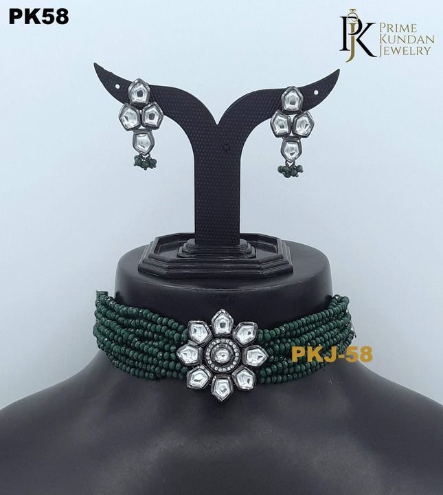 Premium quality kundan Choker set for women  uploaded by Prime Kundan Jewelry  on 3/22/2021