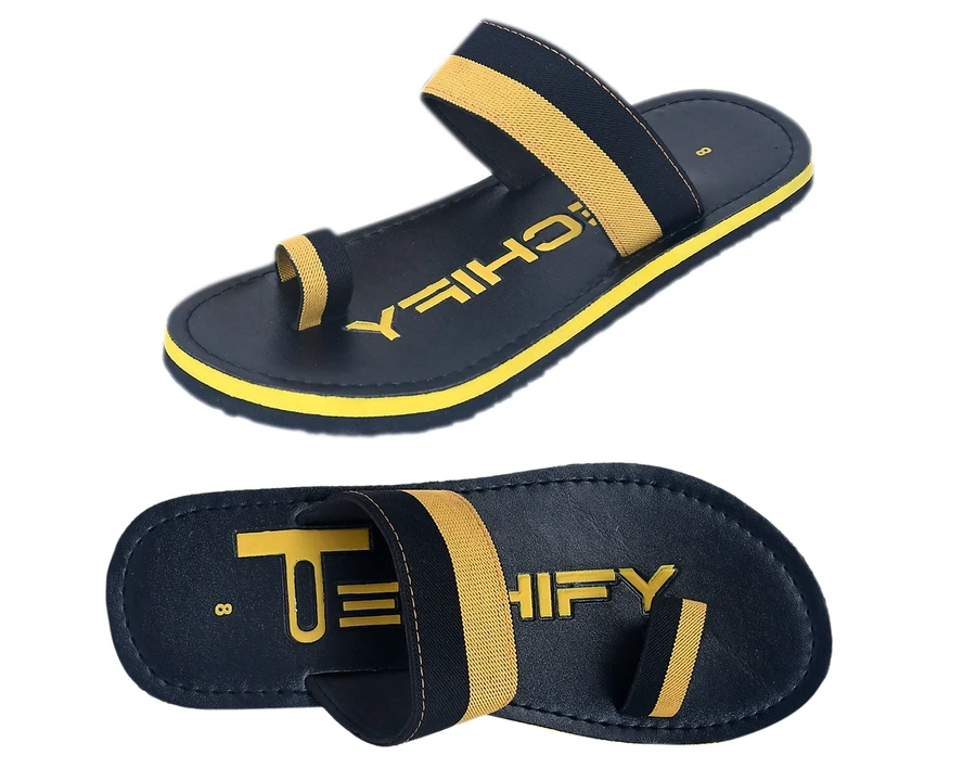 Mens casual mustard elastic strap slipper 6to 10 size  uploaded by business on 10/3/2023