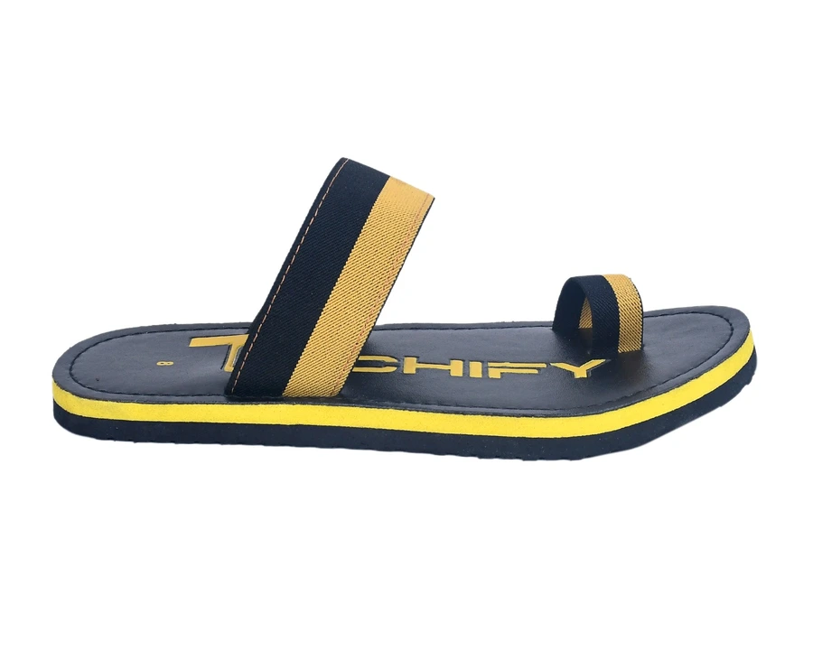 Mens casual mustard elastic strap slipper 6to 10 size  uploaded by Techify Exports on 10/3/2023