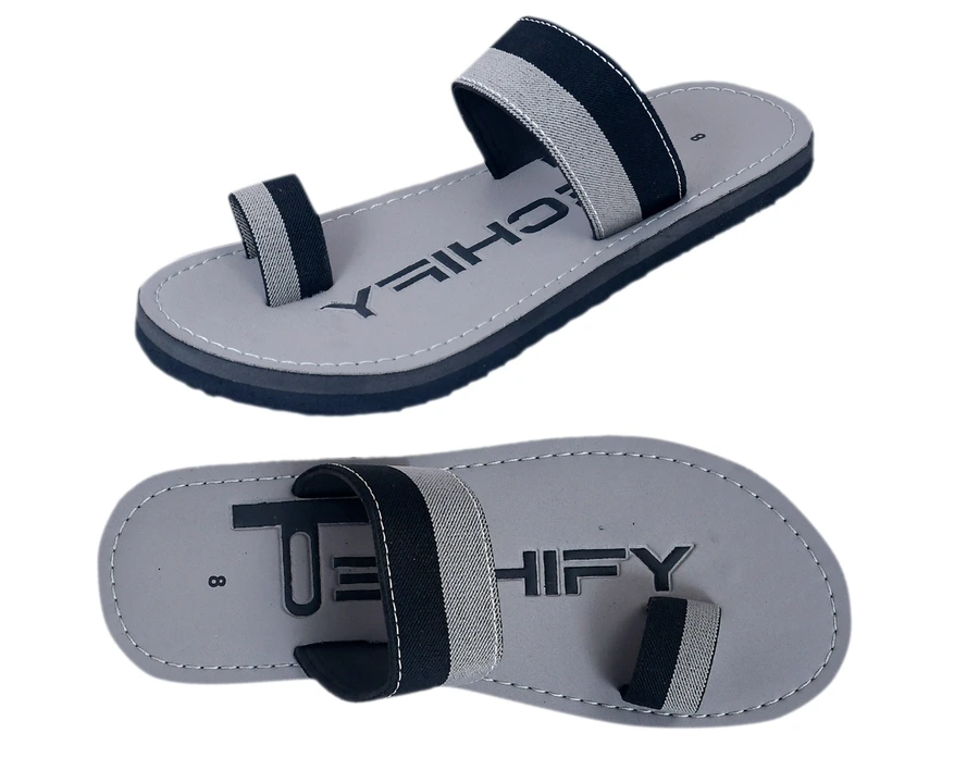 Mens casual grey elastic strap slipper 6to 10 size  uploaded by business on 10/3/2023