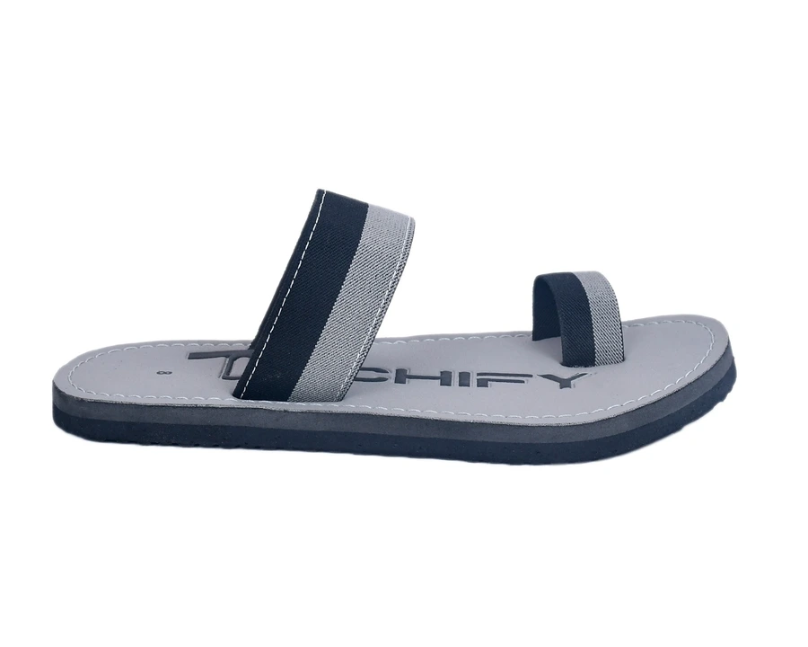 Mens casual grey elastic strap slipper 6to 10 size  uploaded by Techify Exports on 10/3/2023