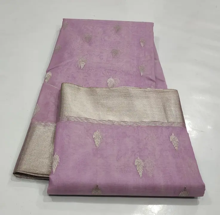fancy chanderi katan silk saree uploaded by Virasat kala chanderi on 10/4/2023