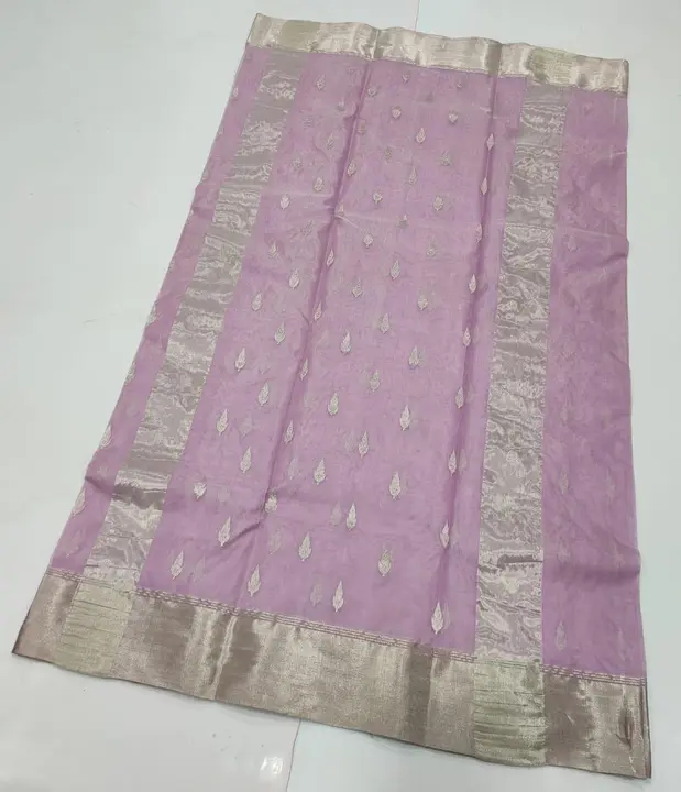 fancy chanderi katan silk saree uploaded by Virasat kala chanderi on 10/4/2023