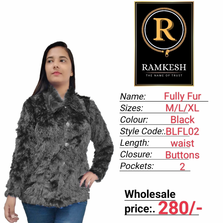 Women fully fur jacket  uploaded by RAMKESH on 10/4/2023