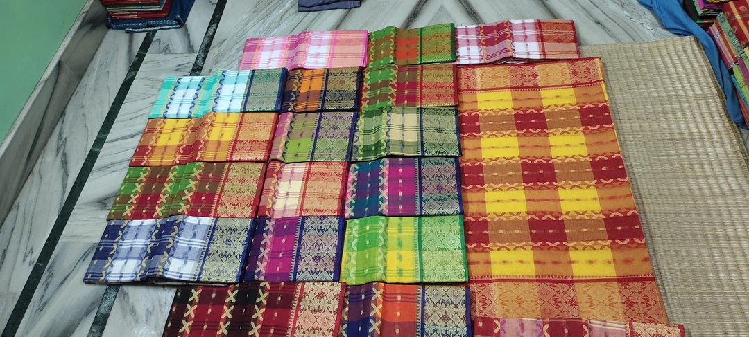 Pure cotton cross buttaTant Saree uploaded by Pramanick Textile on 10/4/2023