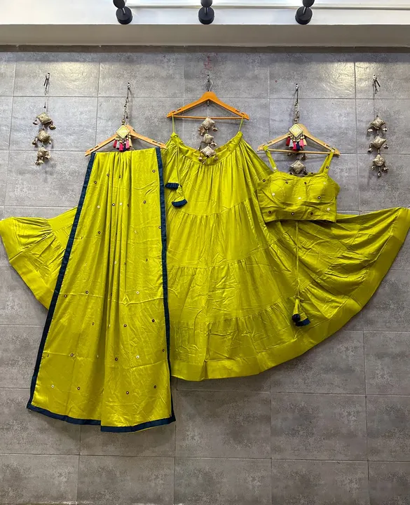 Post image Spgatty pair with all new colours 

L size chaniya 

With pure reyon cotton duptta 

L size blouse with margin 

Price :- 1490₹+shipp

*2KGS*


*limited stock*