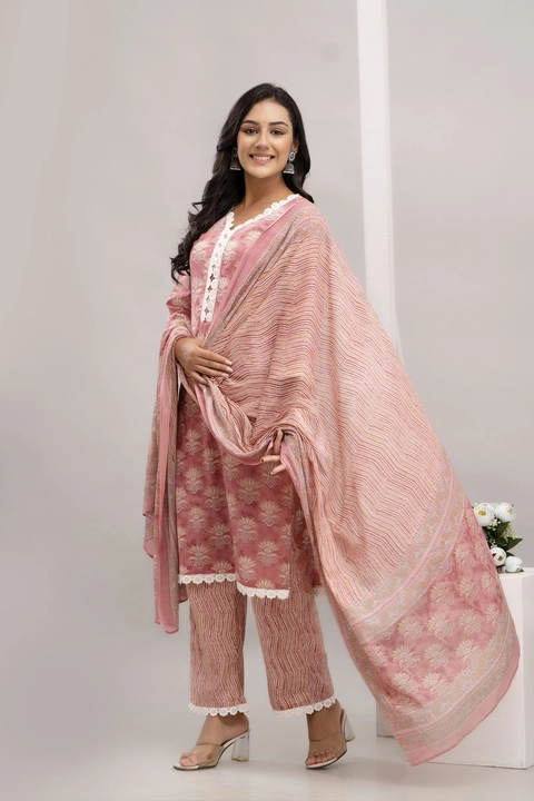 Cotton Dupatta Set uploaded by SIDDHID CLOTHING on 10/4/2023