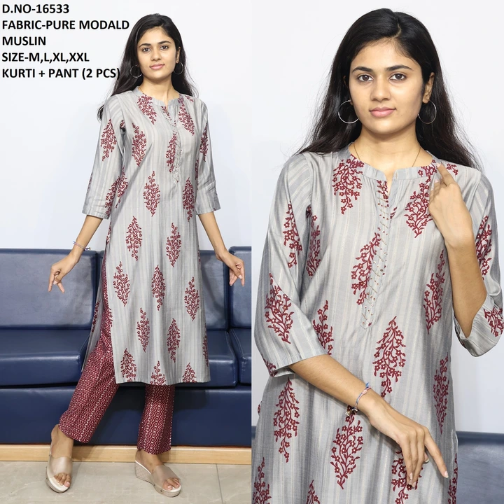 Kurti pant pair uploaded by business on 10/4/2023