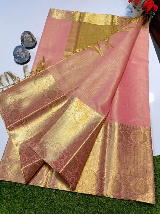 COTTON TISSUE SAREE  uploaded by Aj creation on 10/4/2023