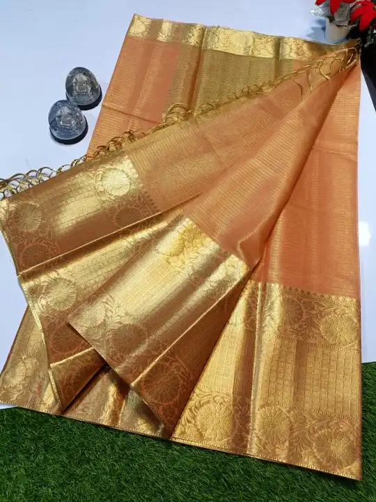 COTTON TISSUE SAREE  uploaded by Aj creation on 10/4/2023