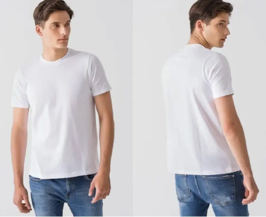 This white tee is perfect for a hot summer day. uploaded by business on 10/4/2023