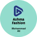 Business logo of Ashma fashion point