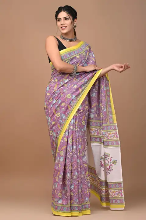 🌸 New Hand Block Printed Cotton mulmul sarees with blouse piece....
Fabric Quality : uploaded by business on 10/4/2023