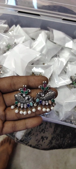 Beutiful earrings garman silver  uploaded by business on 10/4/2023
