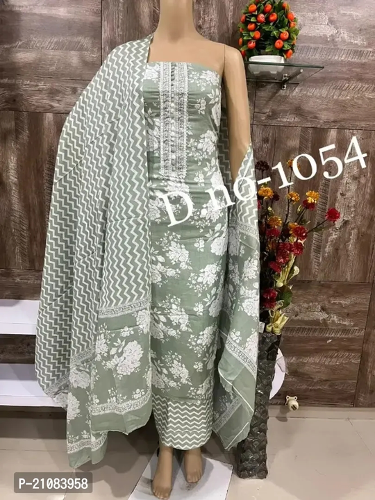 Stylish Fancy Cotton Unstitched Dress uploaded by R M online shop  on 10/4/2023