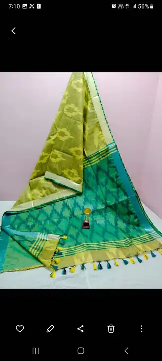 BHAGALPURI COTTON IKKAT SAREE  uploaded by S.N.COLLECTIONS  on 10/4/2023