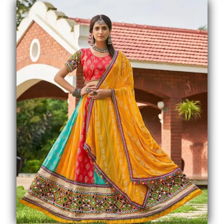 Meerwal's Multicolour Lengha Choli  uploaded by business on 10/4/2023