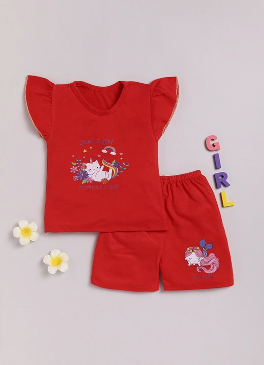 Top Bottom sets Unicorn print (Red) uploaded by business on 10/4/2023