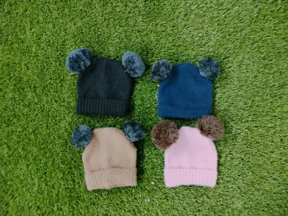 Woolen cap for kids boys grils baby boy winter cap pum pum wala cap  uploaded by business on 10/5/2023