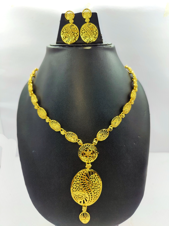 Brass necklace set for women  uploaded by Mohini immitation  on 10/5/2023