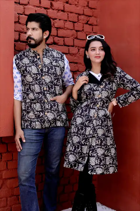 

*New winter collection of Traditional Bagru Hand Block Printed long Jacket uploaded by Bagru print shuit, saree, dresses manufacturers on 10/5/2023