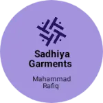 Business logo of Sadhiya Garments