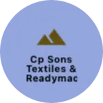 Business logo of CP SONS TEXTILES & READYMADES WHOLESALE