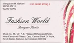 Business logo of Fashion World 