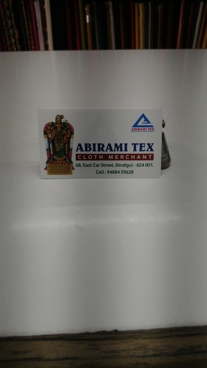 Visiting card store images of Abirami tex