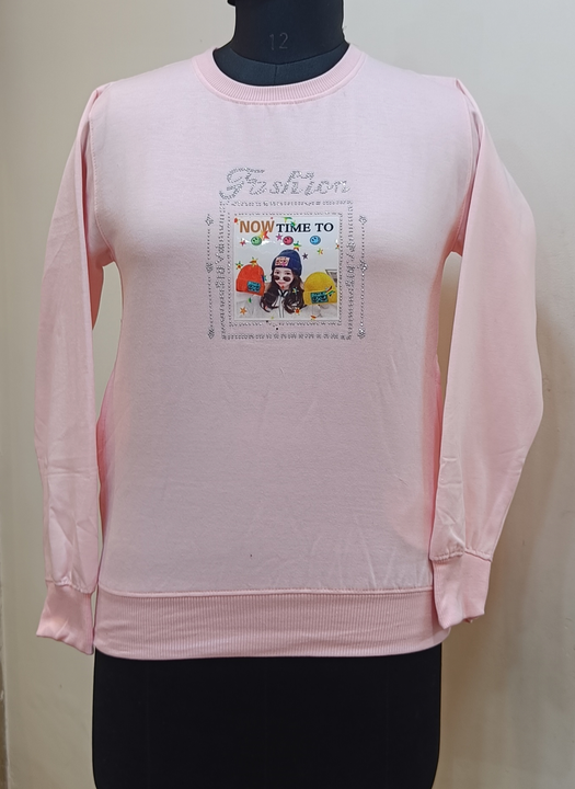 Women sweatshirt sticker  uploaded by Miglani hosiery factory  on 10/5/2023