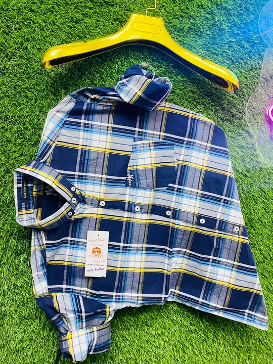 Pepper cotton check  uploaded by HARNOOR SHIRTS BY AB COLLECTION on 10/5/2023