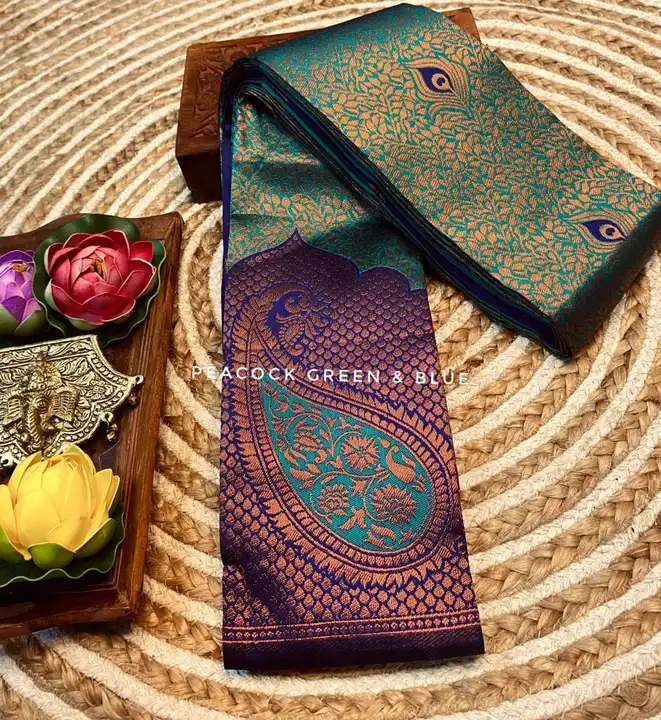 Copper zari silk saree uploaded by Kayilan Boutique on 10/5/2023