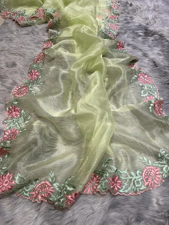 *Premium Organza  saree | Nency!!* ♥️ 

Presenting The *pure Organza silk  Saree* with  * viscos thr uploaded by business on 10/5/2023