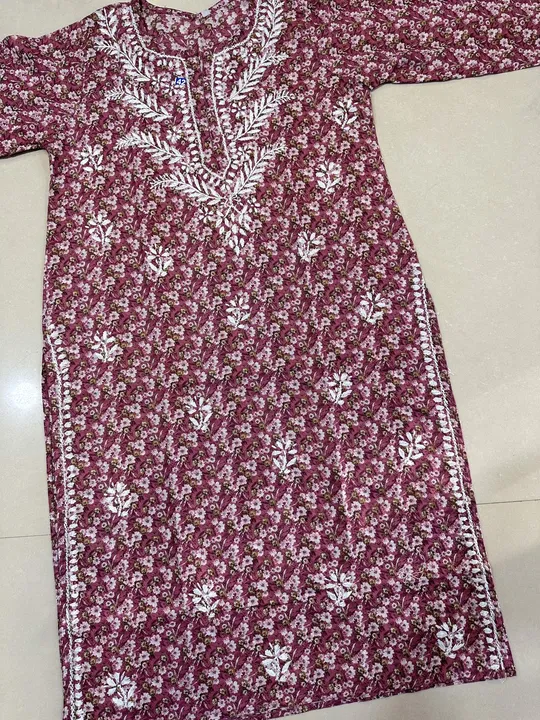 Printed cotton kurti uploaded by business on 10/5/2023