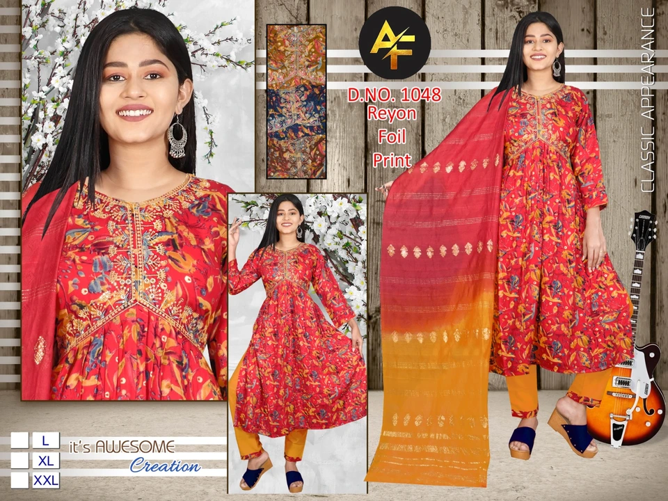 Alia cut top with pant and heavy dupatta  uploaded by ARSHIYA FASHION on 10/5/2023