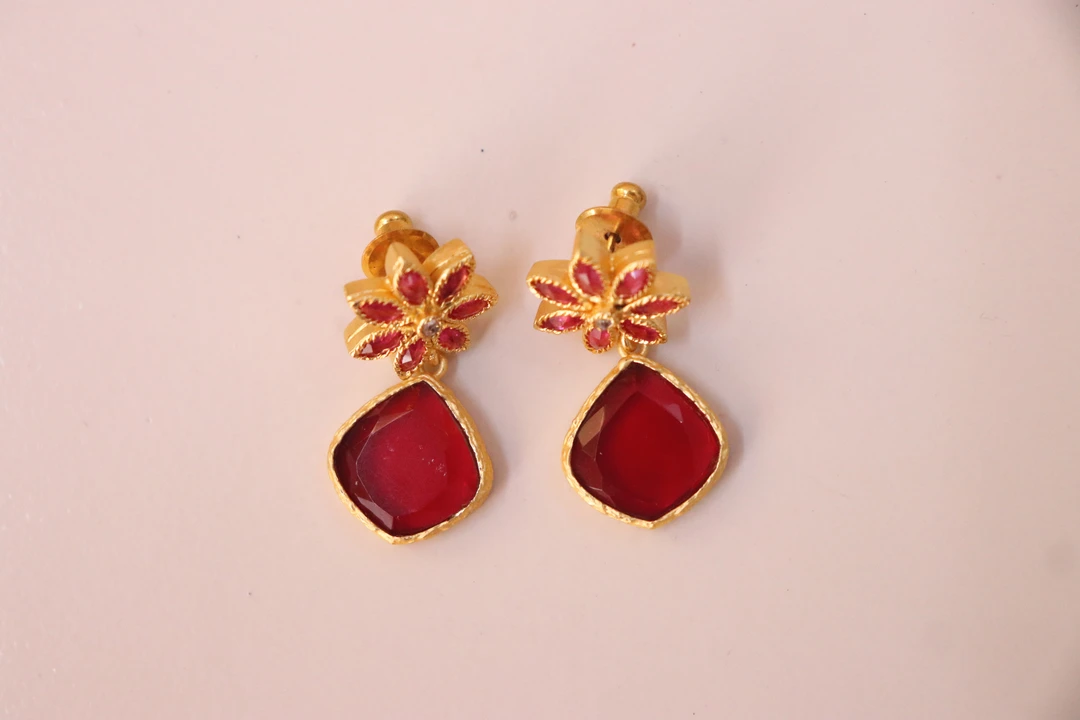 High quality colour stone earrings  uploaded by CULTURE on 10/6/2023