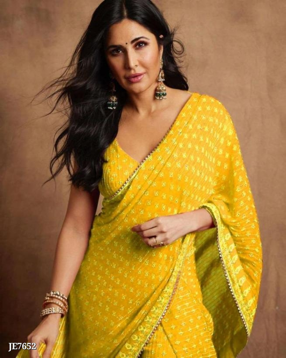 Catalog Name: *Designer Saree*


🍁 *katrina Kaif Saree Launch*🍁

*Fabric* - pure Georgette with Cr uploaded by business on 10/6/2023