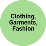 Business logo of Clothing, garments, fashion and textiles