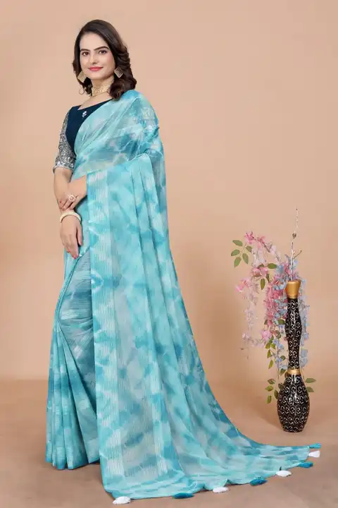 Georgette saree  uploaded by RV FASHION on 10/6/2023